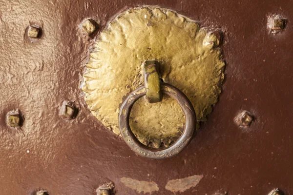 Gouden deur knocker — Stockfoto