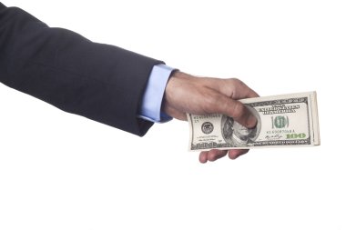Holding dolar izole
