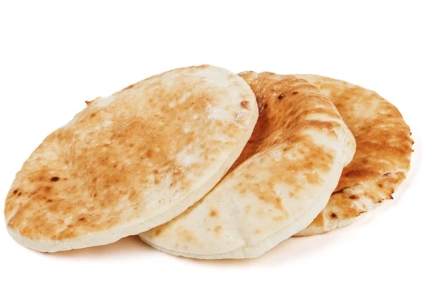 Traditional Pita on White — Stock Photo, Image