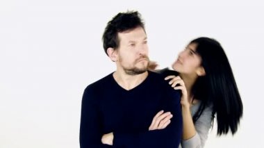 Komik kadın ve erkek