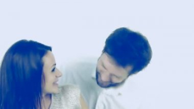 Yavaş dans funky serin 70s Çift