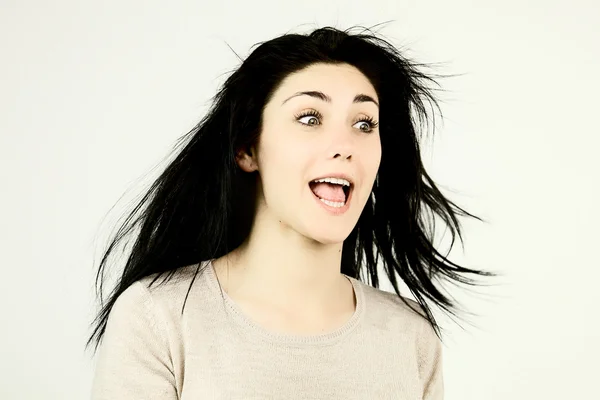 Surprised Girl having funny — Stock Photo, Image