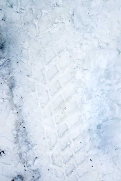 Skidmark na śniegu Zdjęcia Stockowe bez tantiem
