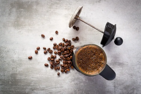 Pembuat kopi pers Perancis — Stok Foto