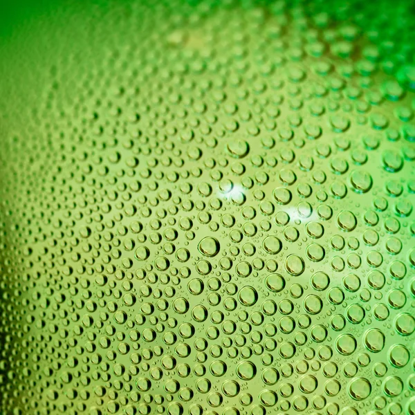 Gotas de agua verde — Foto de Stock