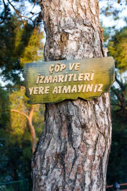 Hiçbir çöp trow yere üye Ulusal orman Park