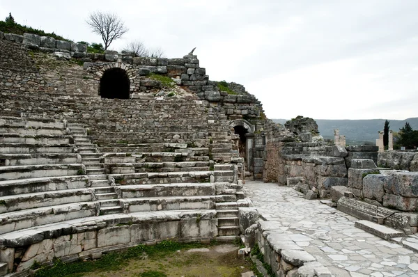 Old small theather in Epheseus Royalty Free Stock Images