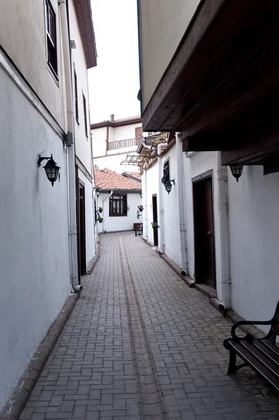 Old Street na área do Castelo de Ancara Imagem De Stock