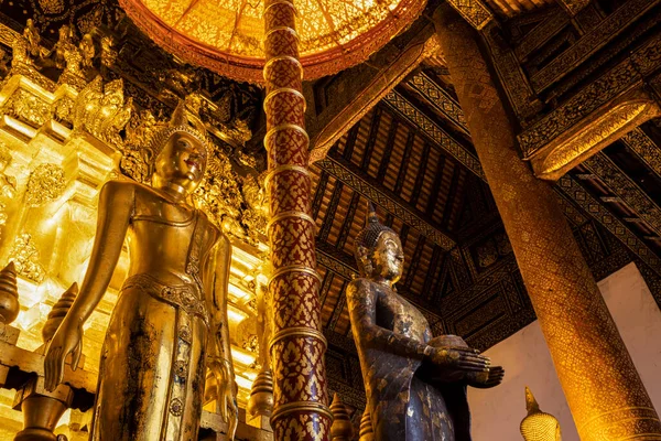Чіангмай Таїланд Лютого 2021 Статуї Будди Храмі Ват Пра Джомтонг — стокове фото
