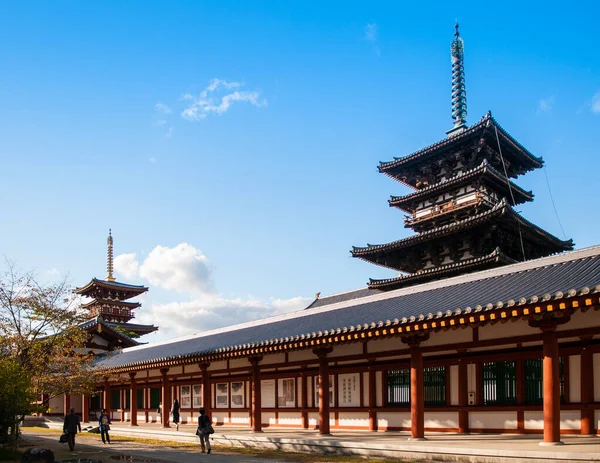 Oct 2011 Nara Japon Extérieur Temple Yakushiji Site Patrimoine Mondial — Photo