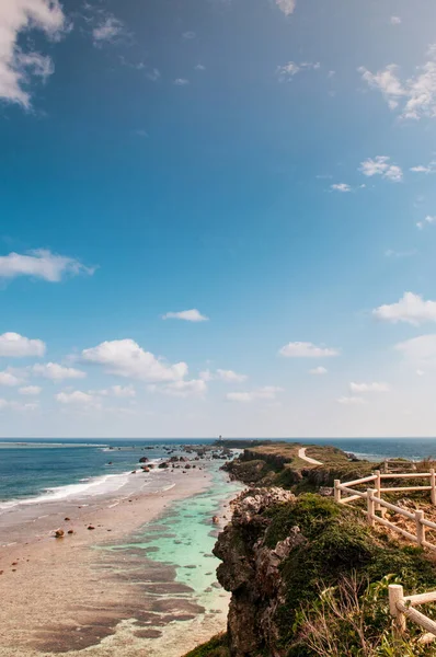 Muy Hermoso Mar Tropical Cristalino Turquesa Agua Vasto Paisaje Cabo — Foto de Stock