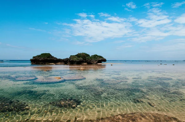 Paisajes Rocosos Piedra Playa Hoshizuna Iriomote Isalnd Okinawa Japón Isla — Foto de Stock