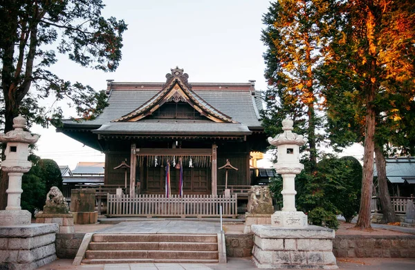 Sawara kasabasındaki Yasaka Jinja Shinto Tapınağı 'nın eski ahşap binası, Katori, Chiba, JAPAN