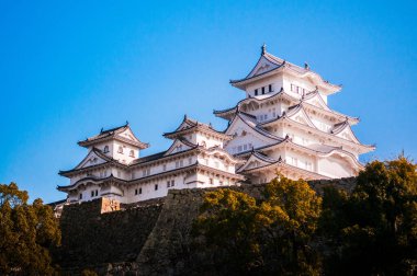 Himeji Şatosu veya Beyaz Balıkçıl Kalesi (Shirasagijo) Himeji şehrinde, Hyogo vilayetinde..