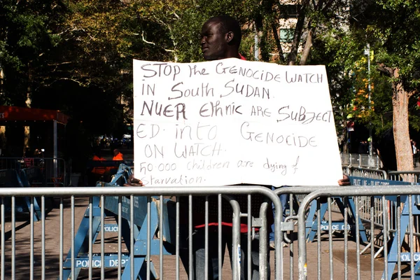 Demonstration for stop the Genocide — Stock Photo, Image