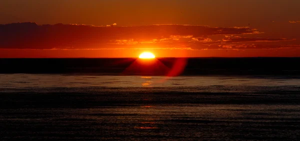 Puesta de sol en el sur de Amercian — Foto de Stock