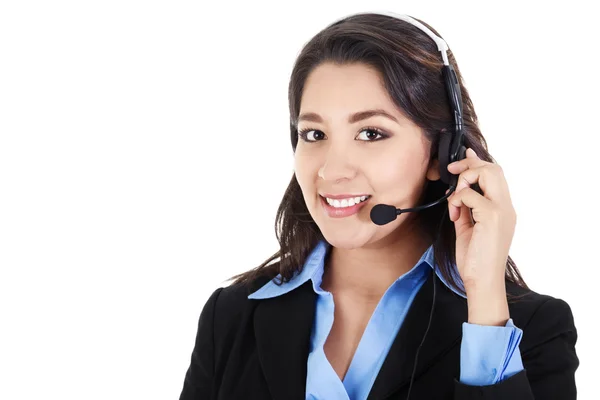 Female call center operator — Stock Photo, Image