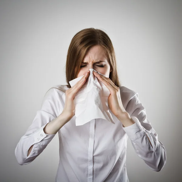 Sneeze and allergy concept. Stock Picture