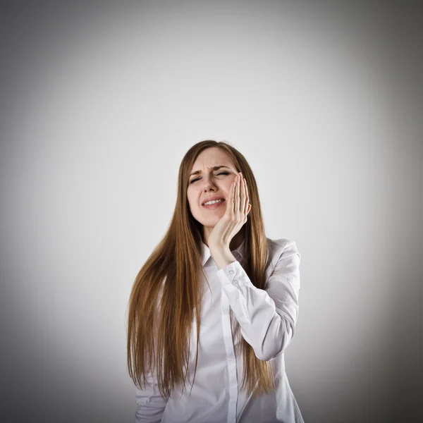 Tandvärk. Smärta-konceptet. — Stockfoto