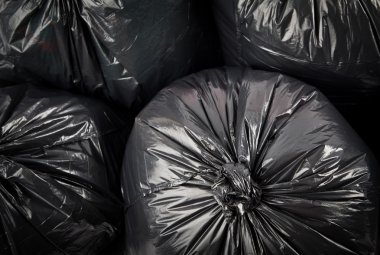 siyah çöp torbaları