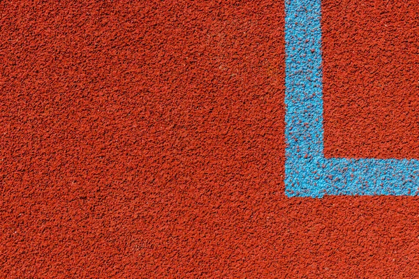 Basketball Court Lines Top View Brown Field Rubber Ground Blue — Stock Photo, Image