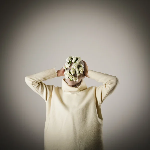 Menina em máscara — Fotografia de Stock