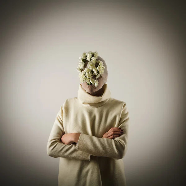 Young girl in mask — Stock Photo, Image