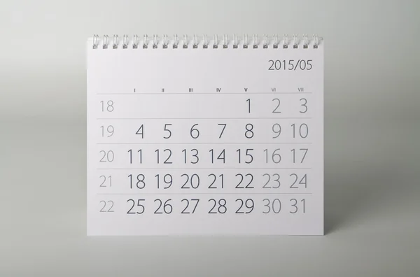 Calendario del año 2015. Mayo — Foto de Stock