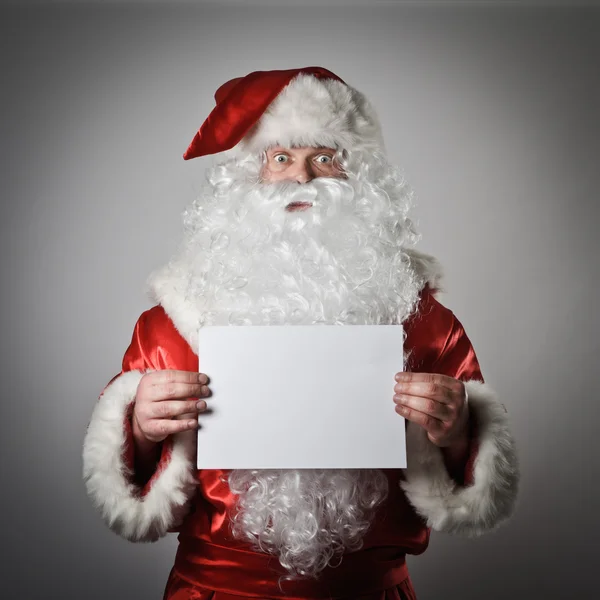 Santa Claus i białej księgi — Zdjęcie stockowe