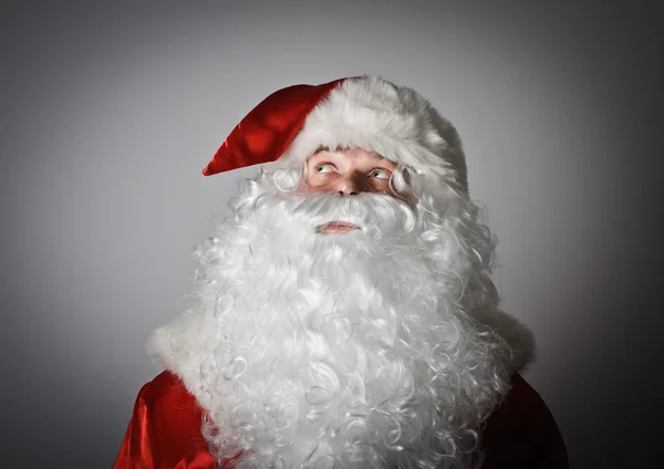Santa Claus jest patrząc — Zdjęcie stockowe