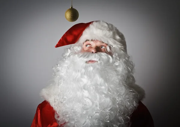 Santa Claus i Boże Narodzenie zabawki — Zdjęcie stockowe