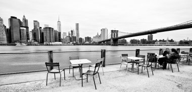 Manhattan siluetinin panoramik manzaralı