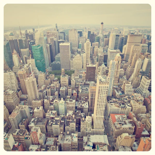 Vista sobre los rascacielos de Manhattan — Foto de Stock