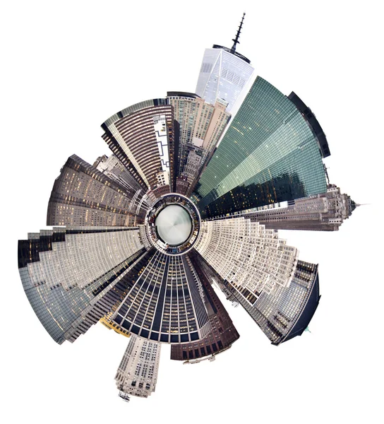Νέα Υόρκη κάτω Μανχάταν στον ορίζοντα — Φωτογραφία Αρχείου
