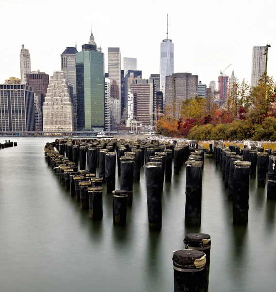 New Yorks nedre Manhattan skyline — Stockfoto