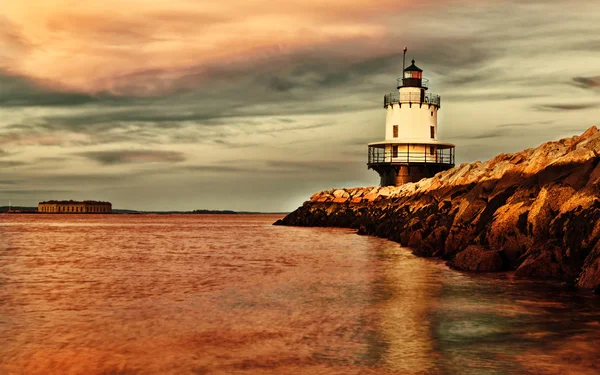 Piękny widok z latarni morskiej — Zdjęcie stockowe