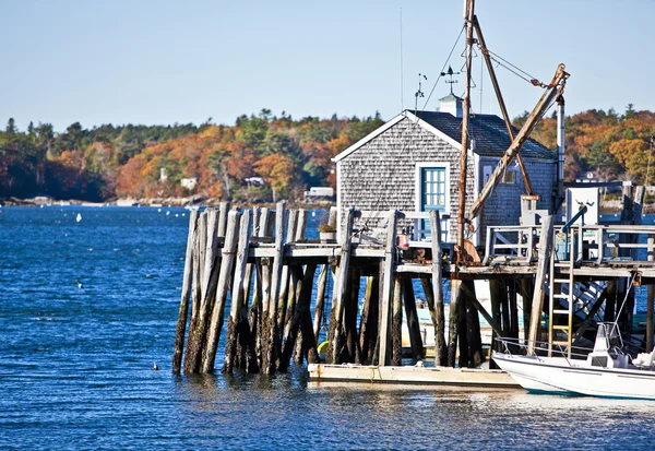 New England'ın küçük iskele — Stok fotoğraf