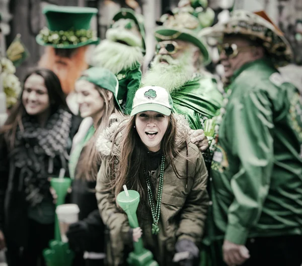 St. Patrick'ın günü yürüyüşü — Stok fotoğraf