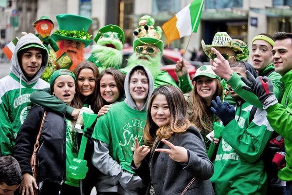 St. Patrick'ın günü yürüyüşü — Stok fotoğraf