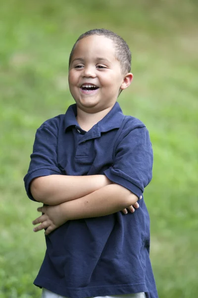 Menino latino feliz — Fotografia de Stock