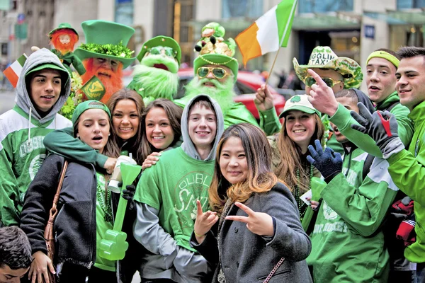 St. Patrick'ın günü yürüyüşü — Stok fotoğraf