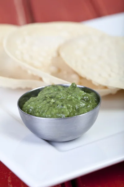 A pile of poppadoms — Stock Photo, Image