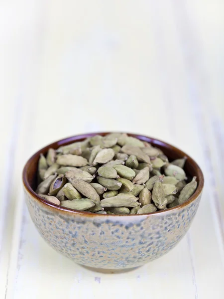 Green cardamom seeds — Stock Photo, Image