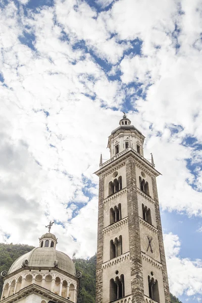 The tower of the Basilica of Tirano — Stock Photo, Image