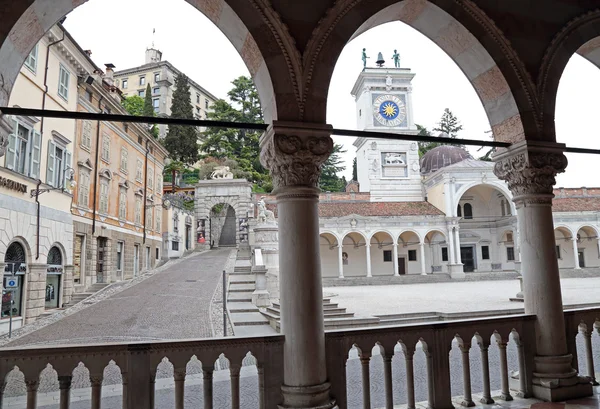 View of Place of Freedom from the loggia, Udine, Italy — Stock Photo, Image