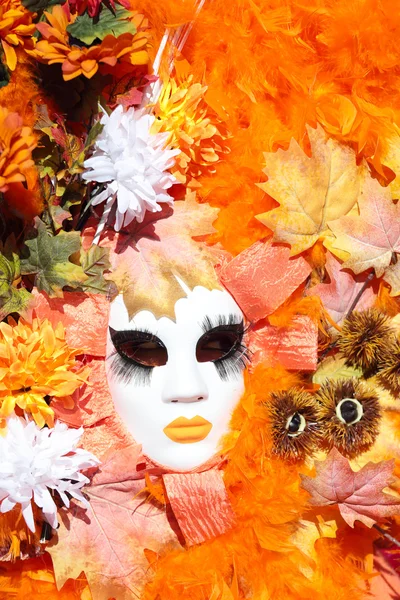 Autumn mask at the Carnival of Venice — Stock Photo, Image