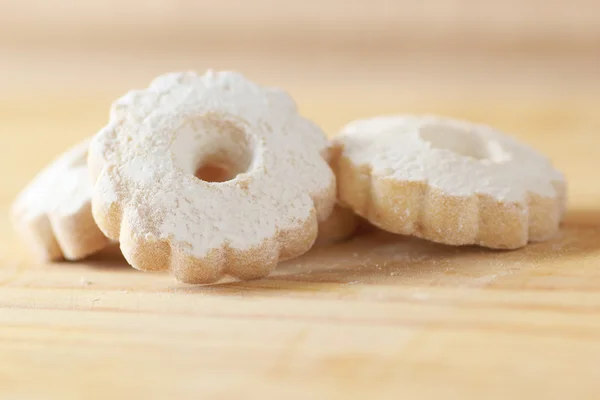 Galletas italianas de Canestrelli espolvoreadas con azúcar —  Fotos de Stock