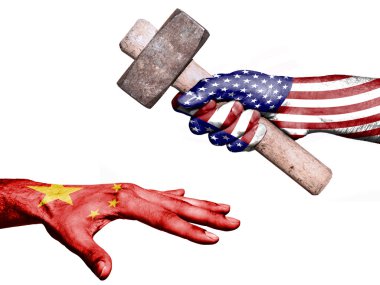 United States hitting China with a heavy hammer