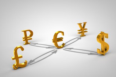 Altın para birimi imzalar. Euro