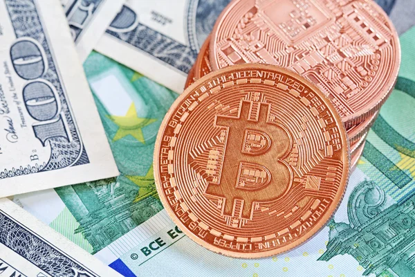 Bitcoin dorati — Foto Stock